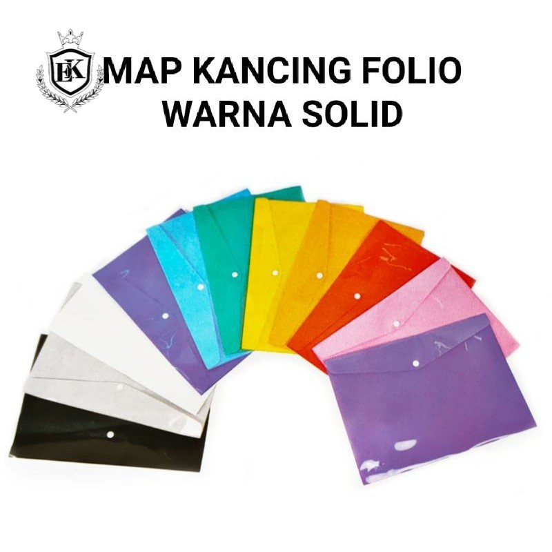 

Map Kancing Map Plastik Folio Warna SOLID R&R (Ek_Official_store)