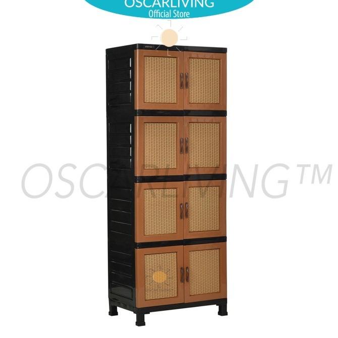 

Lemari Plastik Napolly X48 JHT 4 Susun Motif Rattan/GOJEK/GRAB --Terbaru--