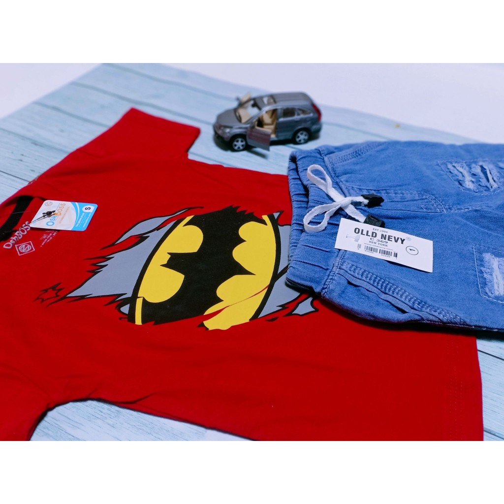 COD BAJU STELAN ANAK LAKI LAKI KAOS ABADI DAN CELANA JEAN RIPPED USIA 1-10 THN BAGIAN 1-3