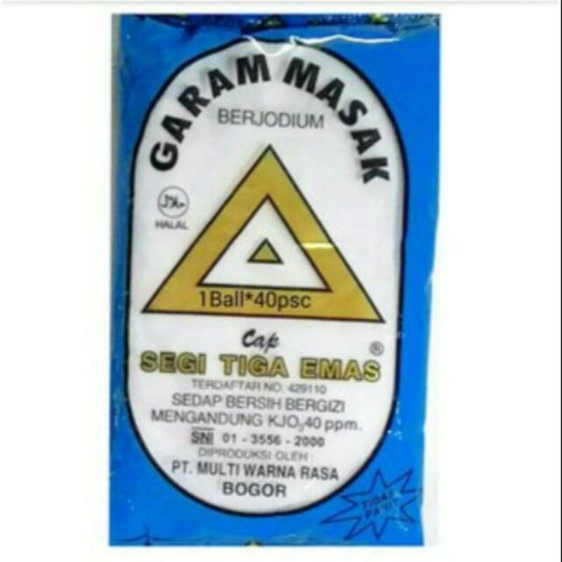 

Garam Segitiga emas perball isi 40