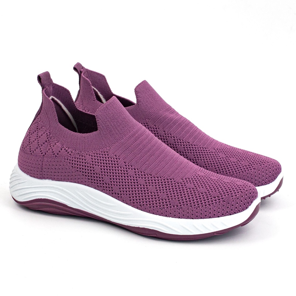 Slip On Sepatu Wanita Sports Shoes Olahraga Cewek Shoes Bahan Canvas Terkini A3070