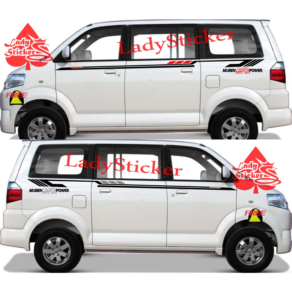 STICKER STIKER MOBIL SUZUKI APV STIKER MOBIL DAIHATSU GRANDMAX LUXIO MINI BUS UNIVERSAL