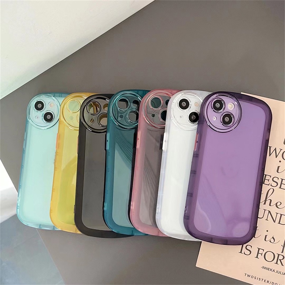 Soft Case Silikon Warna Macaron Untuk OPPO A16 A16E A15 A15S A54 A53 A5 2020 A9 2020 A31 F7 A83 RealmeC21Y C25Y 7i C17 Realme5 5i 6i C3