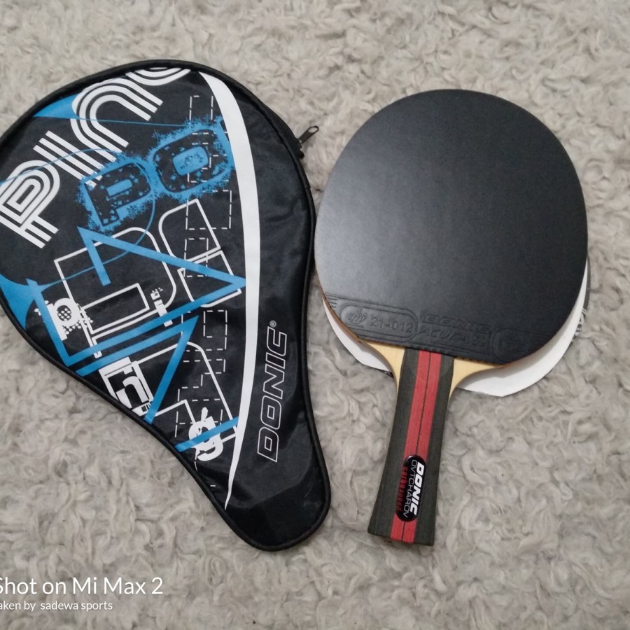 BLADE PINGPONG TENIS MEJA DONIC OVTCHAROV CARBO SPEED + DONIC ACUDA