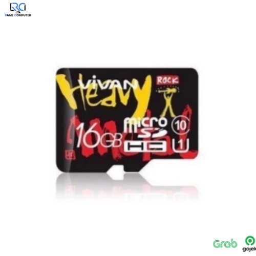 VIVAN V16U10 16GB Memory Card Class 10 TF Card Black + Red
