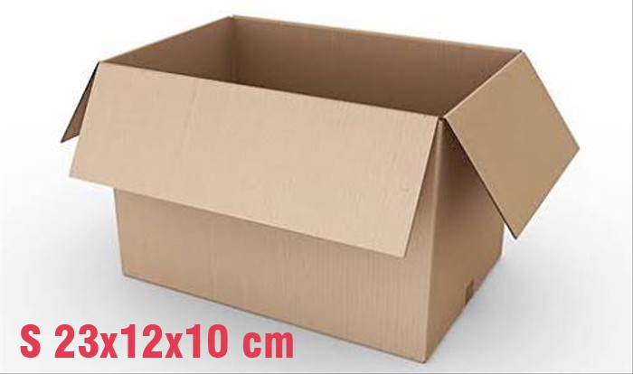 KARDUS KARTON DUS BOX POLOS S 23x12x10 DAN M 27x16x15 CM 10 PCS UNTUK PACKING