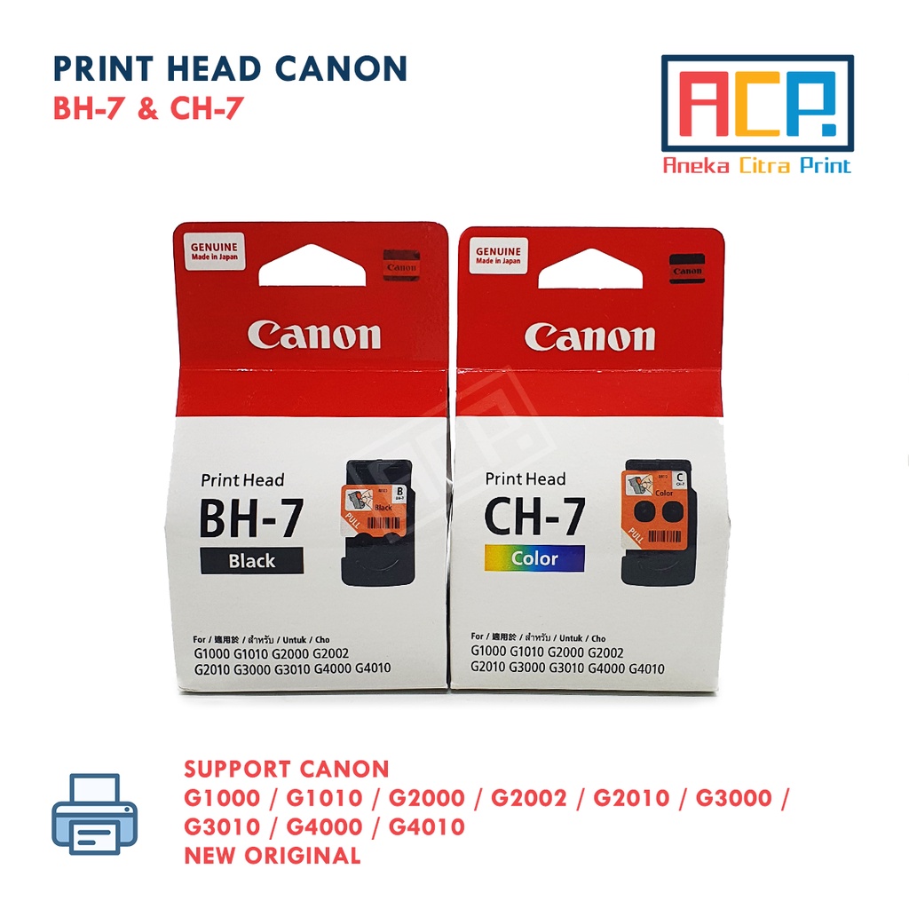 Jual Print Head Cartridge Canon G1000 G2000 G2010 G3000 G3010 Black Color Bh 7 Ch 7 Ca91 Ca92 4257