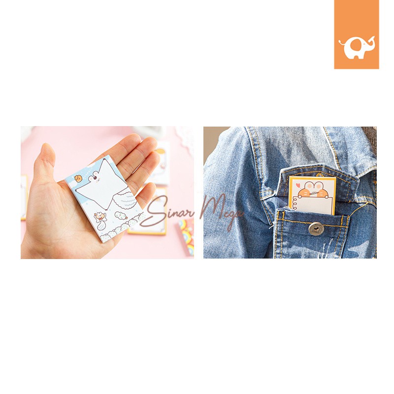Meaterball Rabbit Sticky Notes / Memo Tempel Lucu Unik Murah Kertas Kecil-4