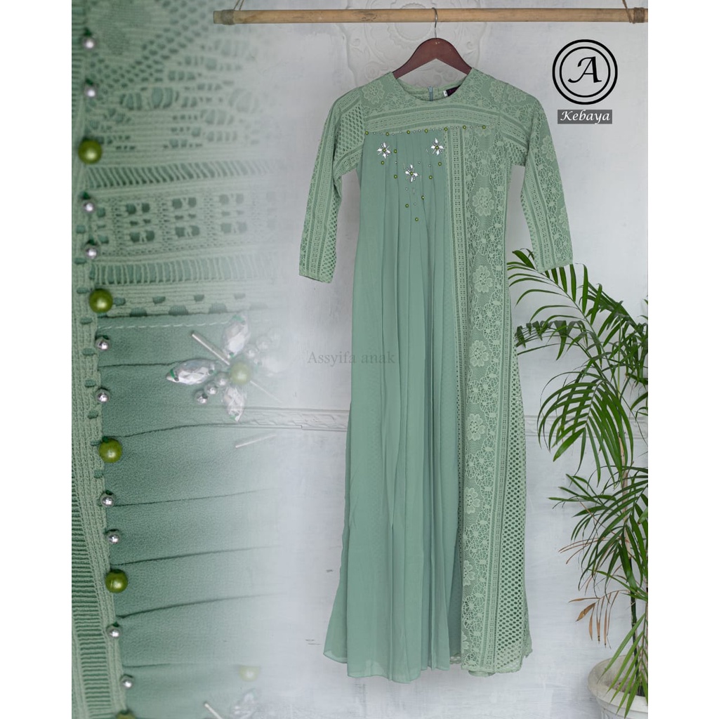 Kebaya Gamis Anak Modern / Kebaya Brukat Anak / Kebaya Anak / Gamis Anak / Kebaya Modern / Brukat Anak