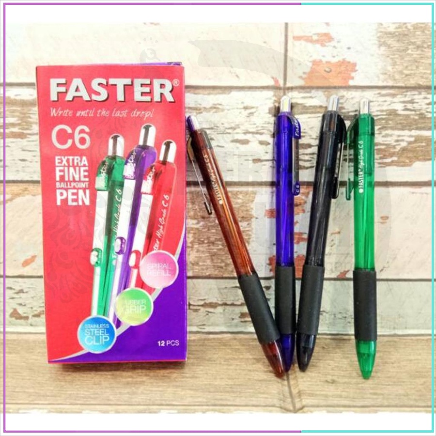 

Bolpoin/ Pulpen/ Ballpoint Faster High Grade C6
