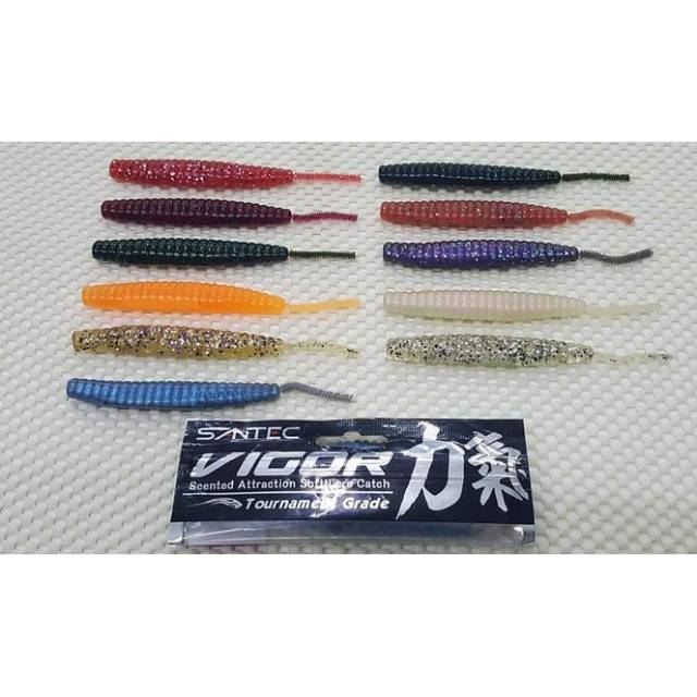 SOFTLURE SANTEC VIGOR &quot;WORMS TAIL&quot; 5inch (12,5cm / 7gr / isi 4pcs)
