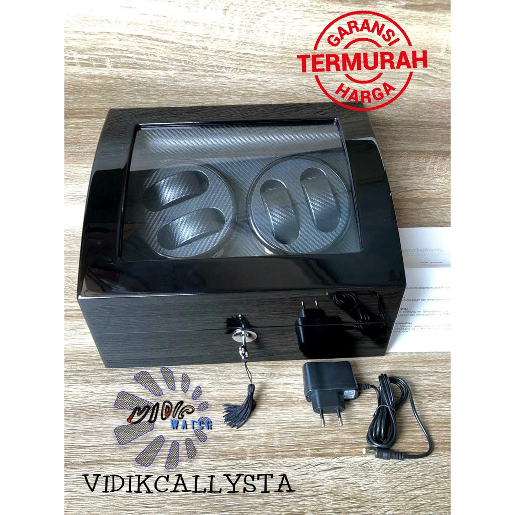 Kotak bok jam tangan otomatis Watch Winder 10 automatic bok Pemutar jam tangan otomatis 224A