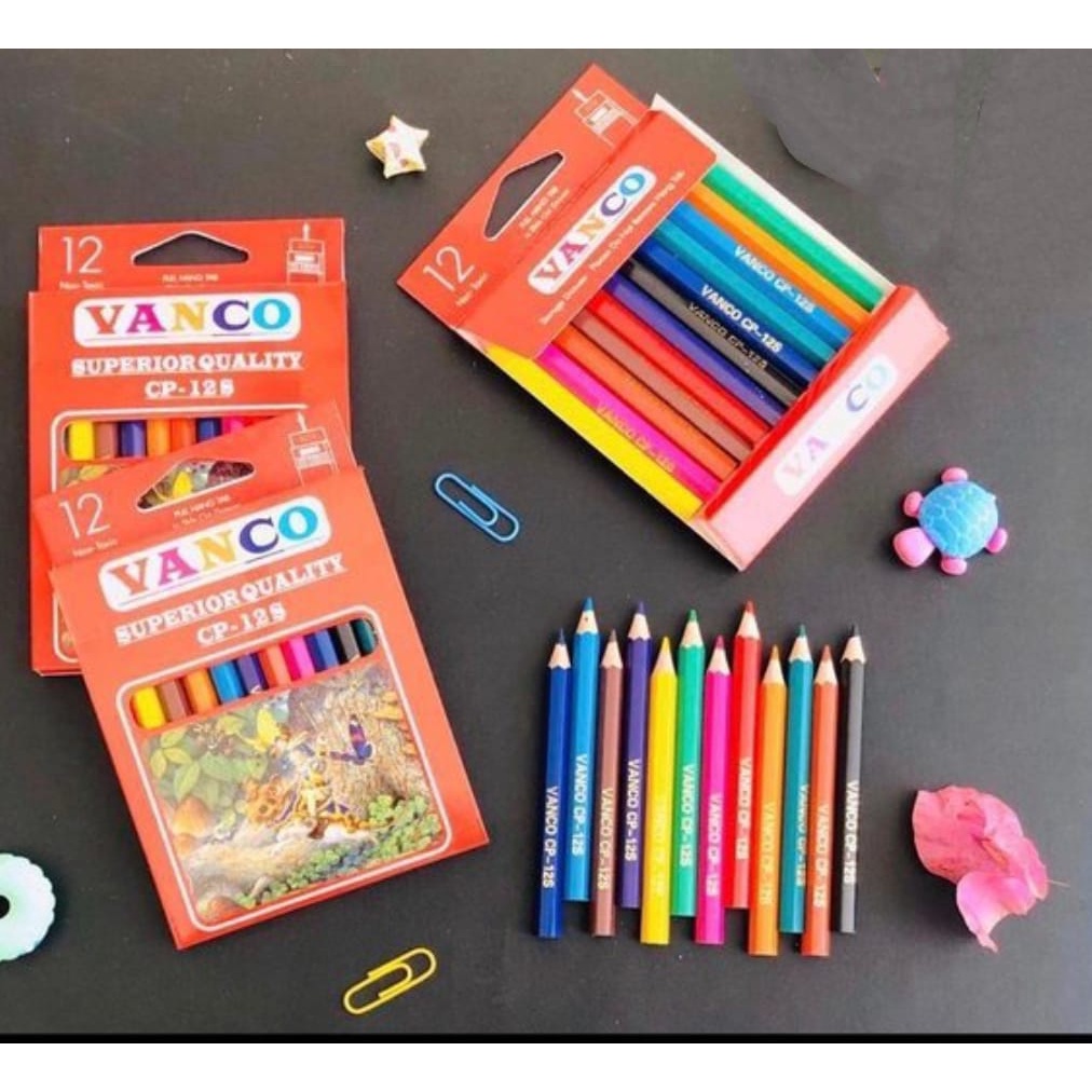 

(PCS) PENSIL WARNA VANCO KECIL CP-12S
