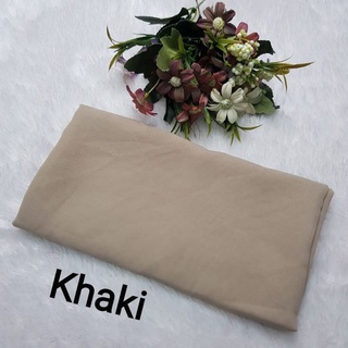 Fashion Shop Hijab Segiempat BELLA SQUARE pollycotton premium Khaki Premium