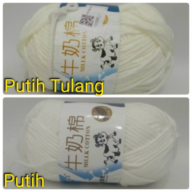 Milk Cotton SAPI 5ply / Benang Rajut Katun Susu 5ply