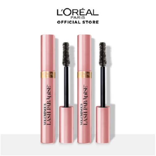 L'Oreal Paris Voluminous Lash Paradise Waterproof Mascara Make Up - Black x 2 Pcs