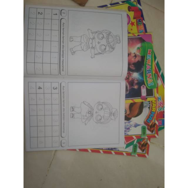 buku mewarnai