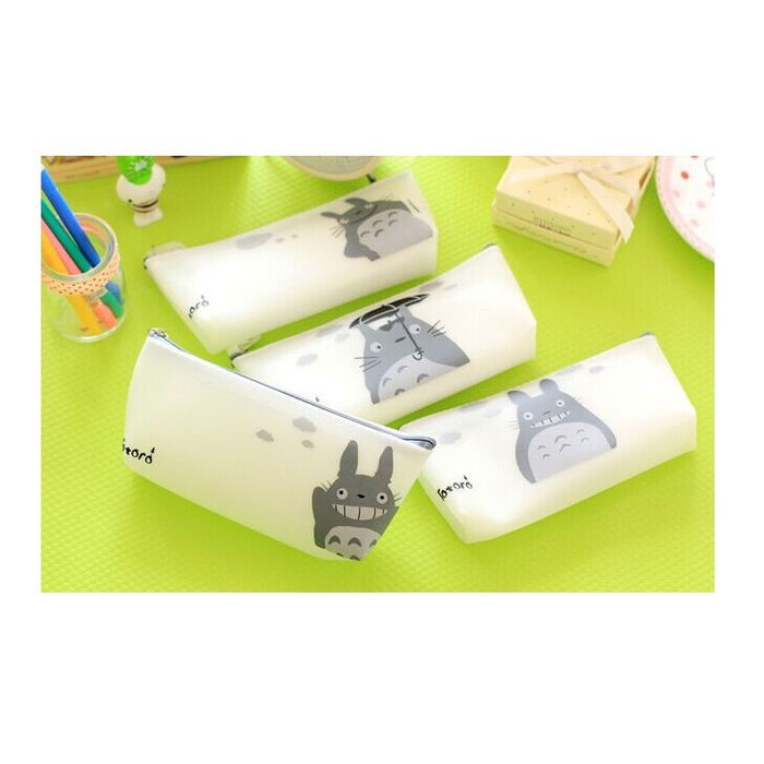 

New Item Tp030 Tempat Pensil Silicone White Totoro Tempat Kosmetik