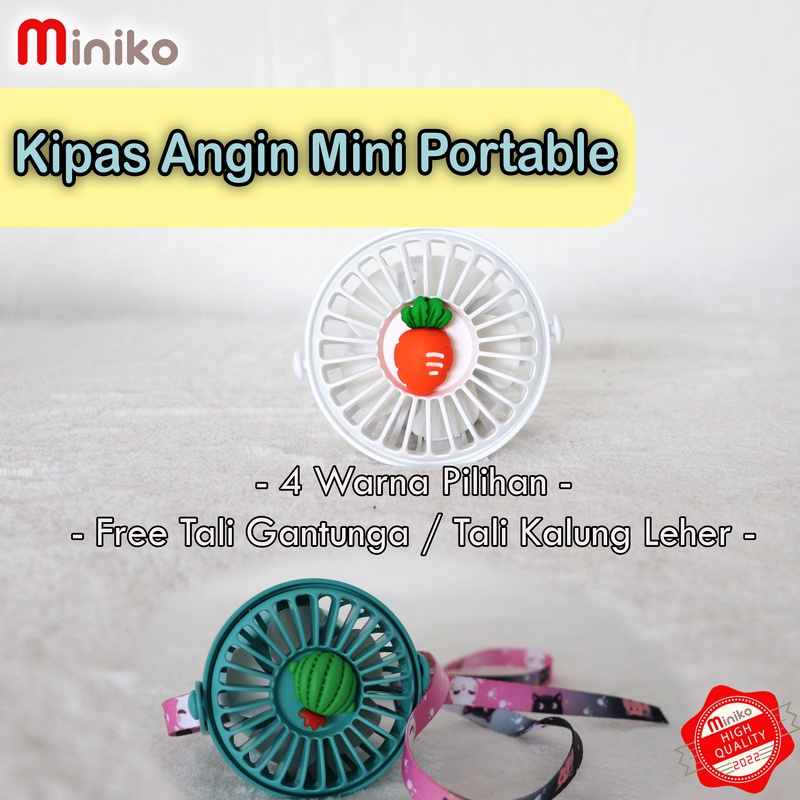 Kipas Angin Portable Tali kode HA-1258 / Kipas Angin karakter Lucu