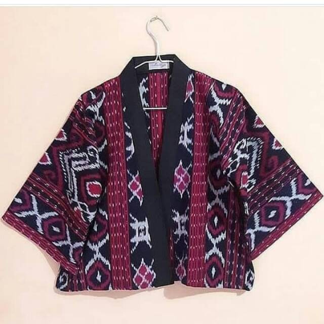 Outer tenun kain etnic jepara