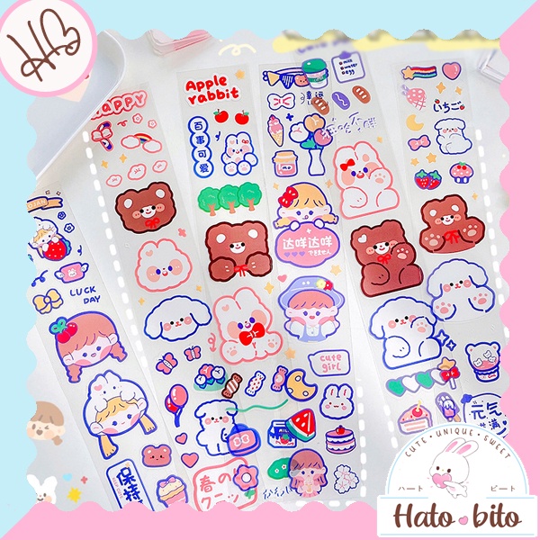 

Sticker Gambar Jumbo Doodle Planner Hias Diary Buku Bujo Bullet Journal Cute Lucu panjang 35 x 6 cm HB1328