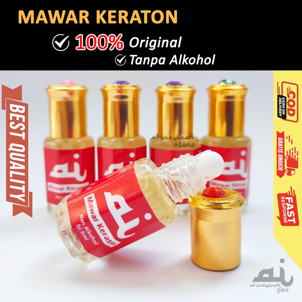 Parfum Mawar Minyak Wangi Mawar Keraton Original Non Alkohol | 100% Bibit Murni