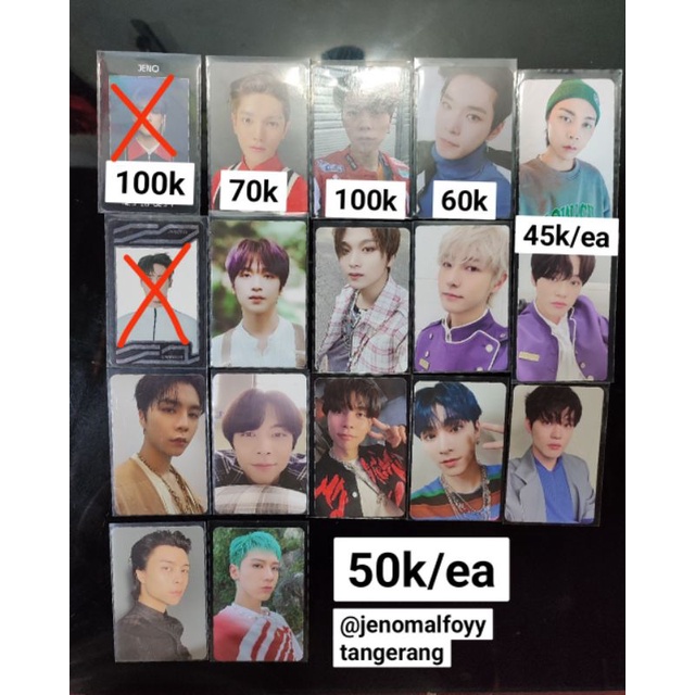 Pc nct official photocard Taeyong johnny classic Johnny 2nd player (johnny balap) Doyoung empathy Jo