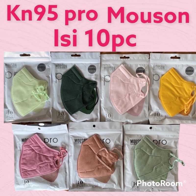 KN PRO MOUSOUN MASKER KN95 5PLY ISI 10pcs