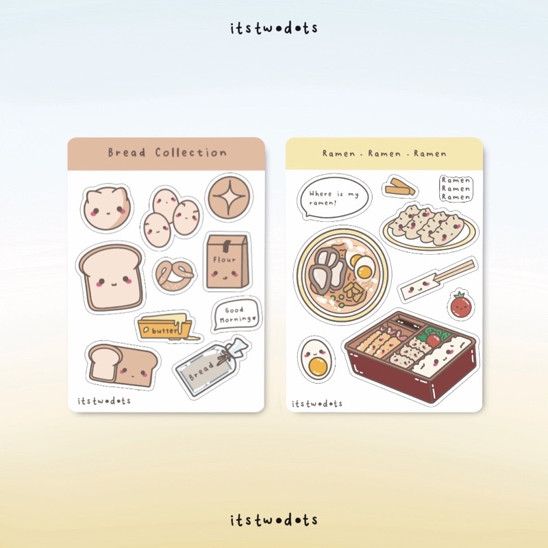 

FOOD SERIES #3 STICKER SHEET BREAD RAMEN