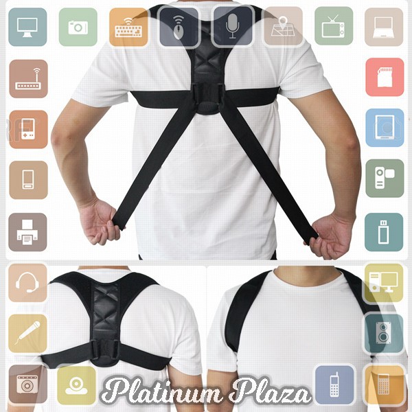 Boodun Tali Body Harness Korektor Postur Punggung Size M - BBJ-15 - Black`183X1E-
