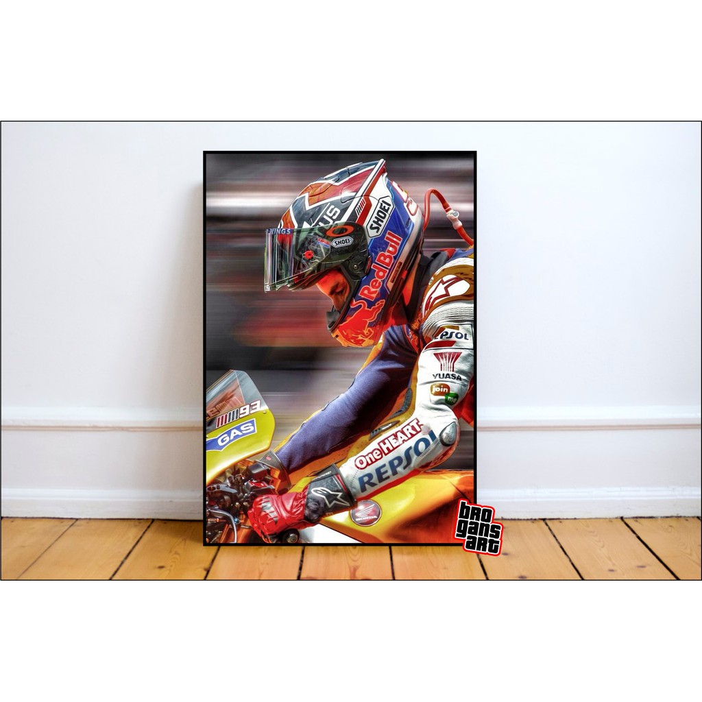 POSTER KAYU MARC MARQUEZ