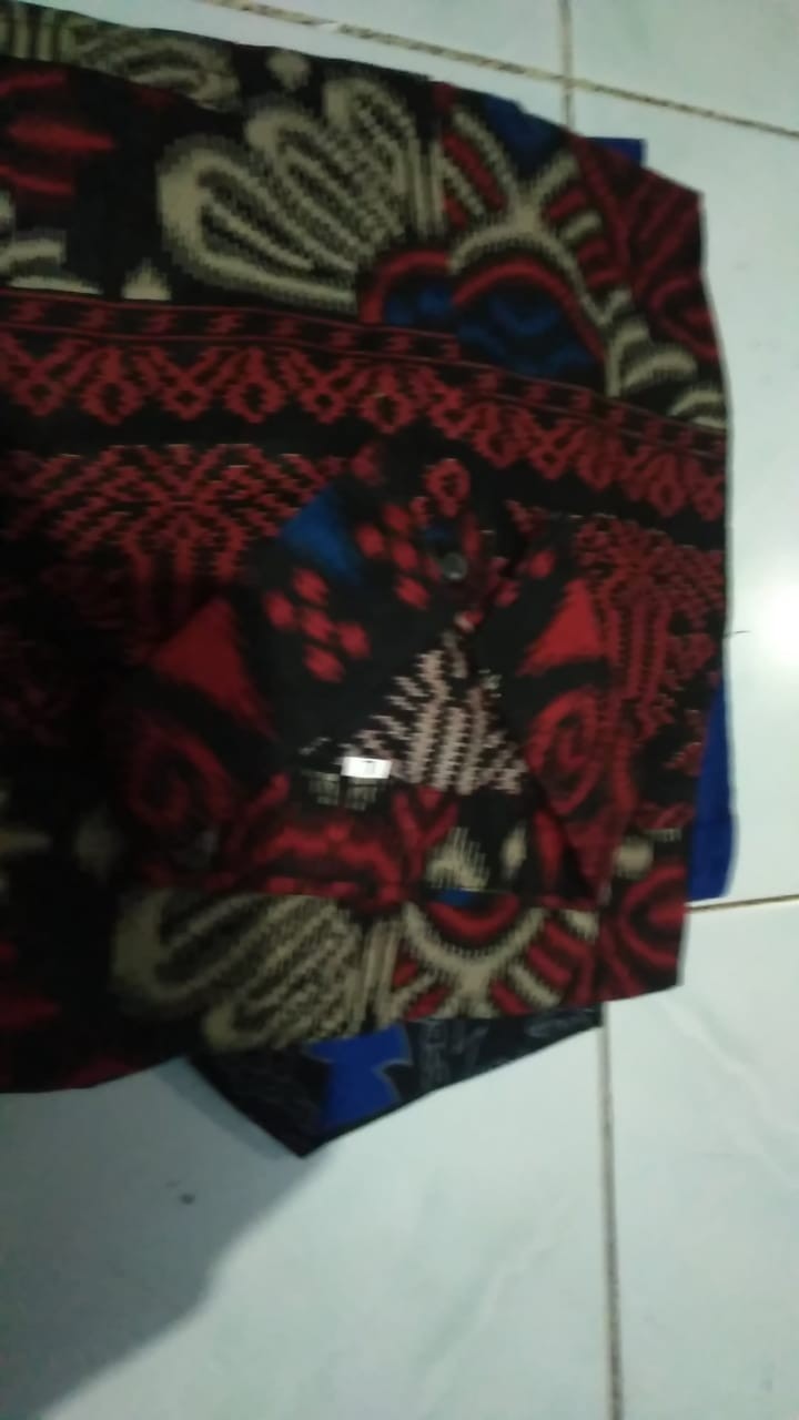 Kemeja Batik Pria Lengan Panjang Murah Seragam M L Xl Xxl