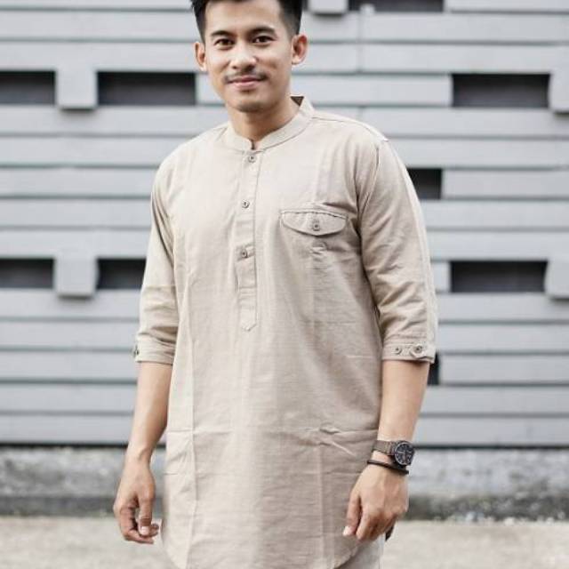 Baju Koko/ Kurta Gamis Pria Exclusive lengan 3/4 | Shopee Indonesia