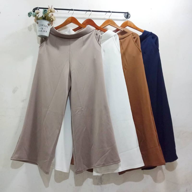 CELANA KULOT SCUBA PREMIUM JUMBO XXL PINGGANG FULL KARET