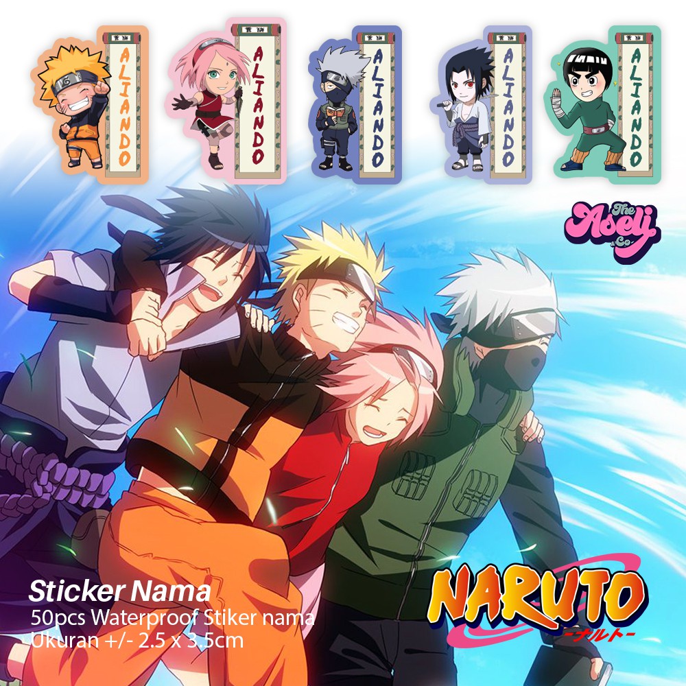 

LABEL NAMA / STIKER NAMA ANAK TEMA NARUTO CUSTOM ANTI AIR
