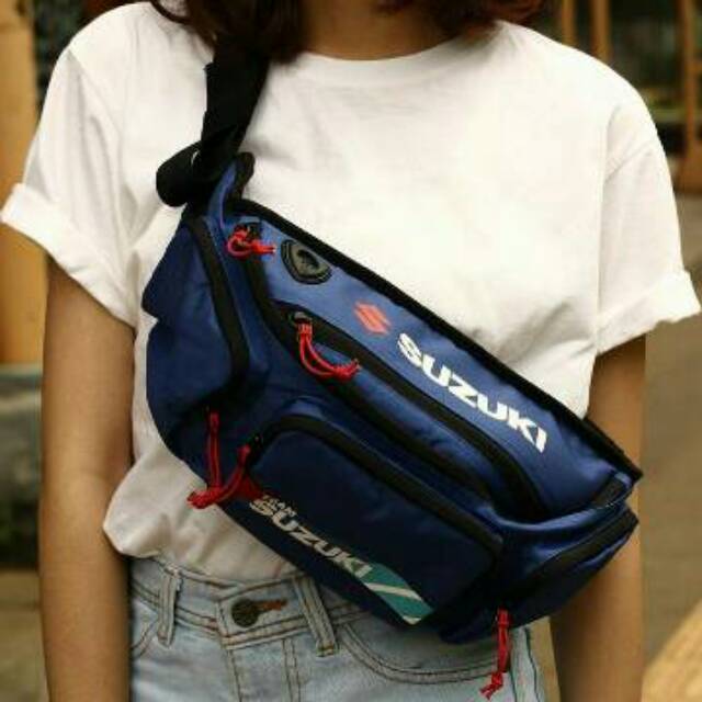 Waistbag Suzuki / Tas Slempang Suzuki OPTION MERCH