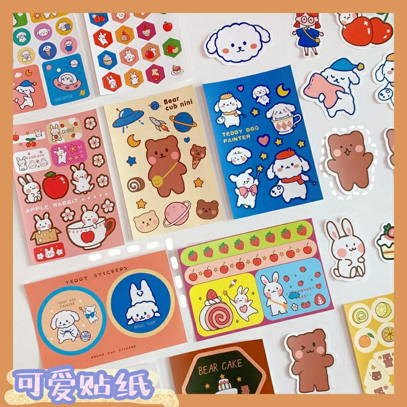 

SET STICKERS IN ENVELOPE STICKER DECORATIVE DEKORASI JOURNAL SCRAPBOOK STICKER DECO PHOTOCARD