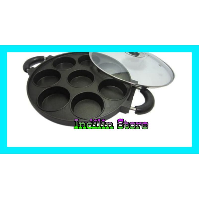 Cetakan Kue martabak mini lumpur Suggo 7 lubang