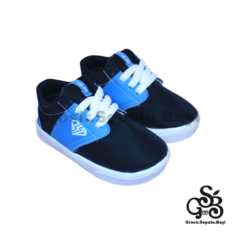 sepatu sneakers anak sepatu anak laki laki sepatu anak perempuan model casual PHOENIX kids HITAM polos ringan fleksibel &amp; Anti Slip