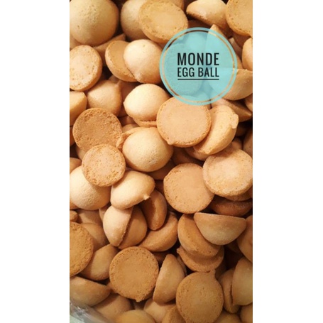 

MONDE EGG BALL EGG DROP 250GR 500GR 1000GR FRESH STOK