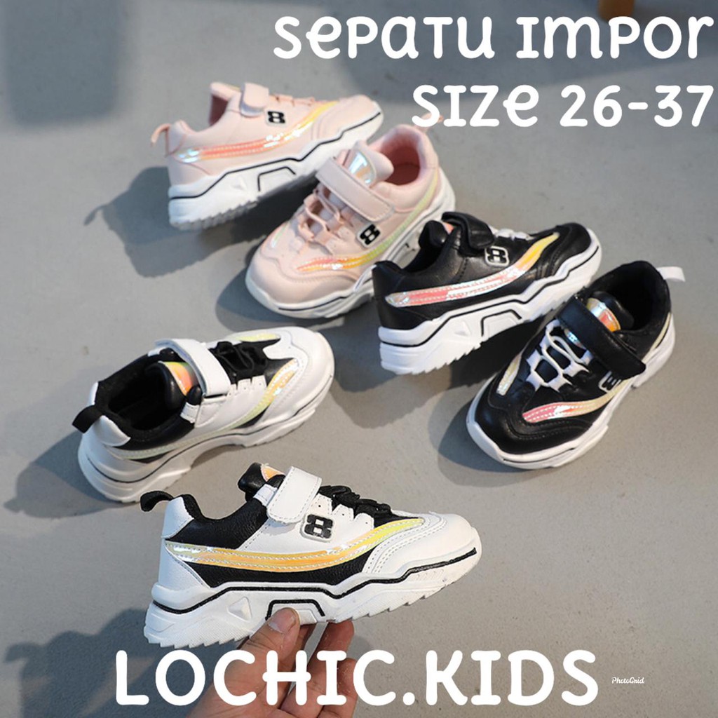 (LOLI-JKT) 268 Sepatu  Anak New Import Size 26-37 (LOCHIC)