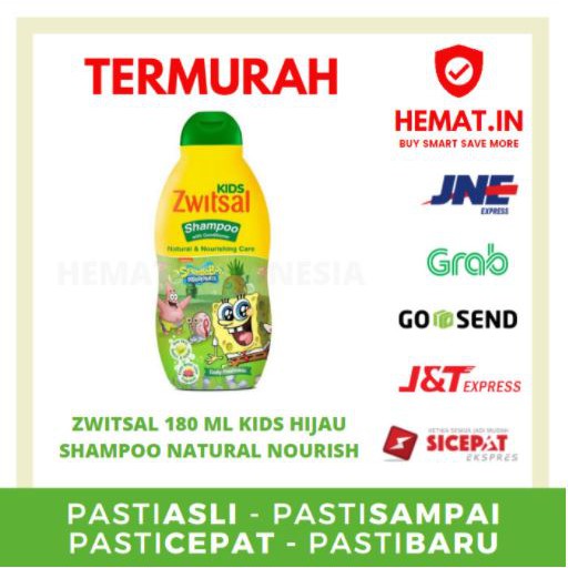 ZWITSAL ZWITZAL KID SHAMPOO KIDS 180ML 180 ML HIJAU SPONGEBOB BOBOIBOY