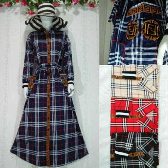 Ievey fashion style // Gamis kotak fendy cewek // gamis fendy // gamis kotak