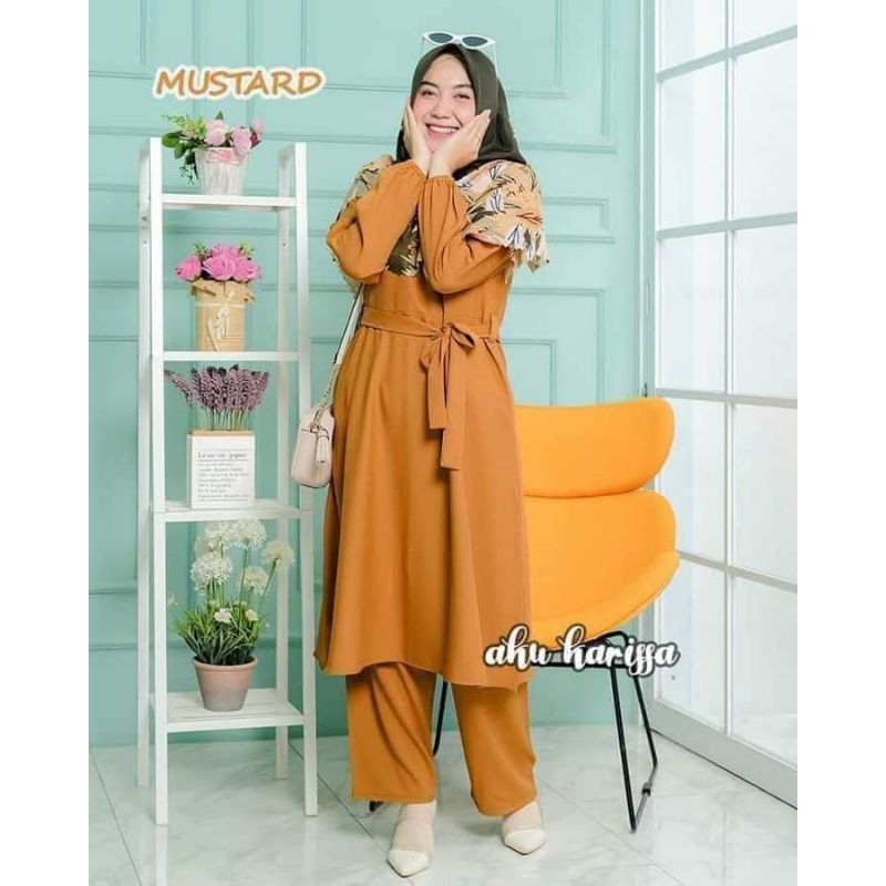 GAMIS AKU KARISSA TIPE ZAINA ONE SET ORIGINAL READY STOK
