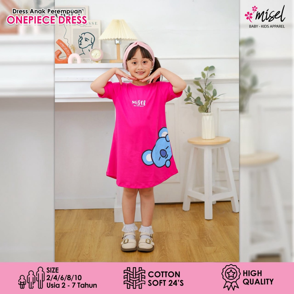 DRESS ANAK PEREMPUAN MICEL PREMIUM PENDEK-4