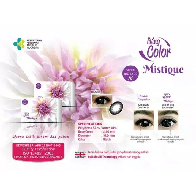 [ Normal ] SOFTLENS MISTIQUE DIA 16MM BIG EYES