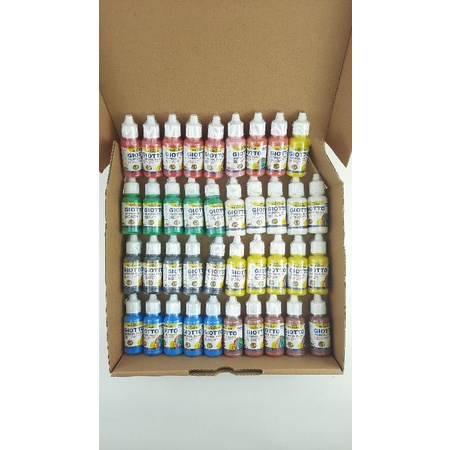 

cat air/sensori play / original giotto school paint repack 20ml kemasan segel