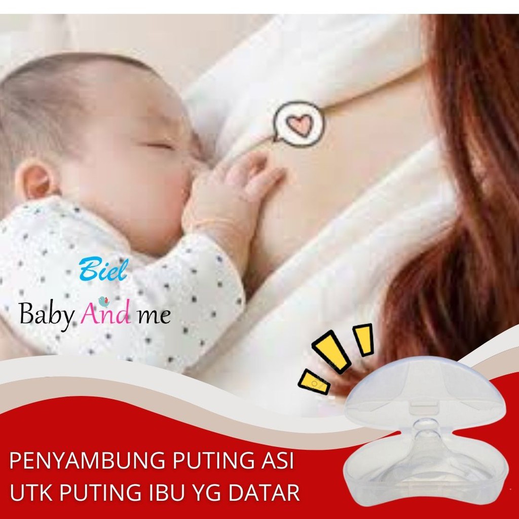 penyambung puting/nipple shield / sambungan puting payudara asi solusi puting datar