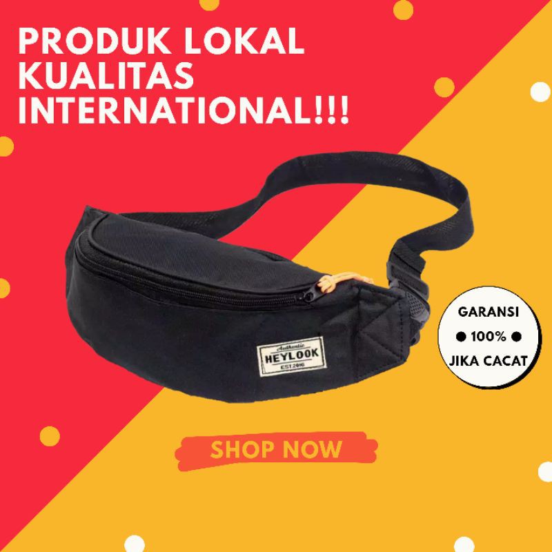 Tas Waistbag Slempang Pria Wanita Unisex Original Branded Murah Terbaru