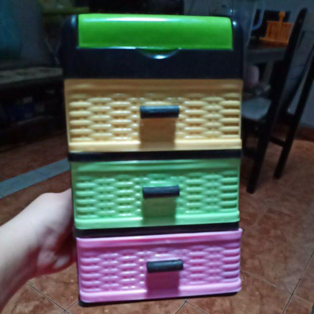 Cabinet Mini Deluxe Montelli 3 Laci Plus Rak - Hawaii 5051